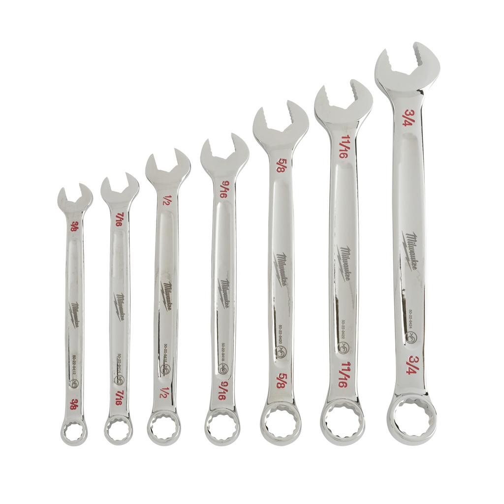 Zestawy_kluczy_płasko-oczkowych_MAX_BITE™_Milwaukee_7_pc_Maxbite_Imperial_Combination_Spanner_Set_-_1_pc_2