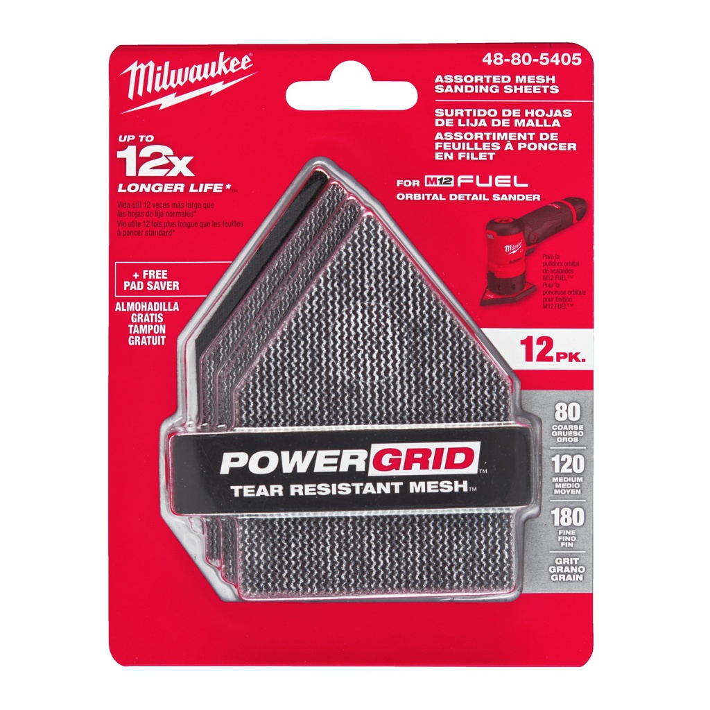 Siatki_ścierne_do_M12_FDSS_67_x_92_mm_Milwaukee_Mesh_67_x_92_Set_-_12_pc_+_Pad_Saver_1