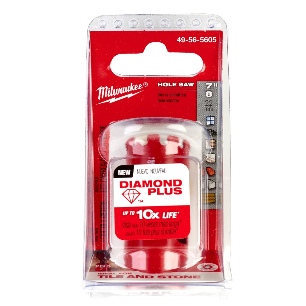 Piły_walcowe_do_wiercenia_na_mokro_/_sucho_Diamond_Plus™_Milwaukee_22_mm_½"_x_20_1