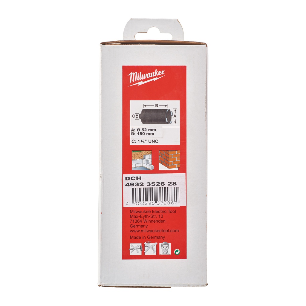 Wiercenie_na_sucho_koronką_diamentową,_bez_usuwania_pyłu_DCH_150_Milwaukee_DCH_150_-_52_mm_M16_-_1_pc_2