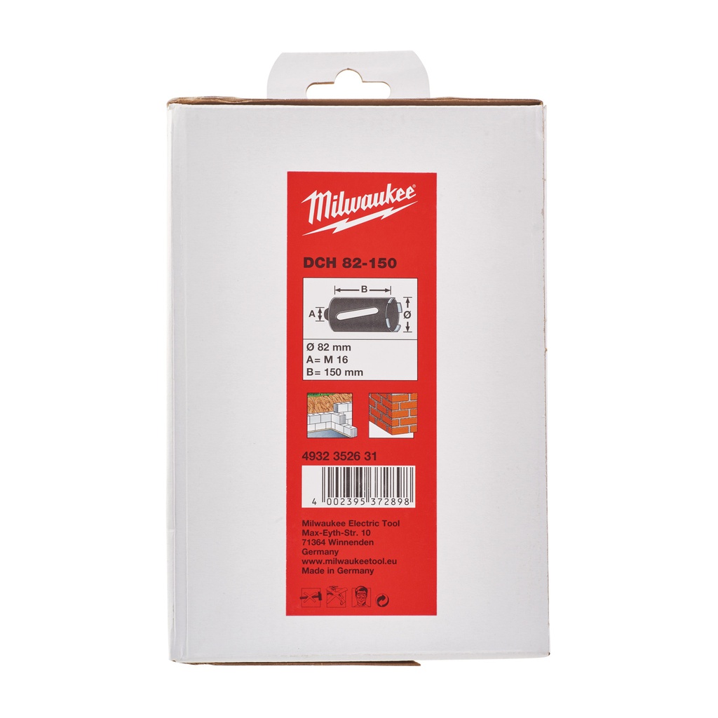 Wiercenie_na_sucho_koronką_diamentową,_bez_usuwania_pyłu_DCH_150_Milwaukee_DCH_150_-_82_mm_M16_-_1_pc_2