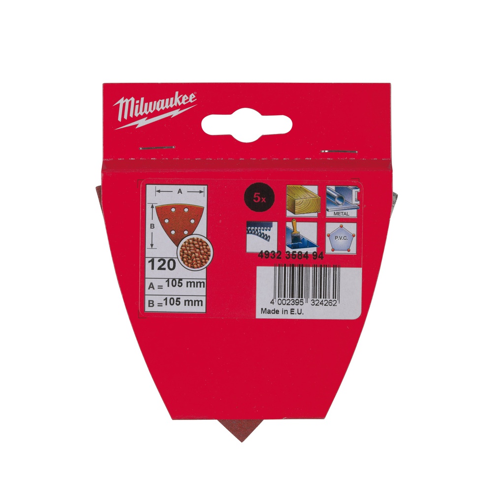 Taśmy_ścierne_105_x_105_mm_Milwaukee_105_x_105_H_and_L_GR_120_-_5_pcs_1