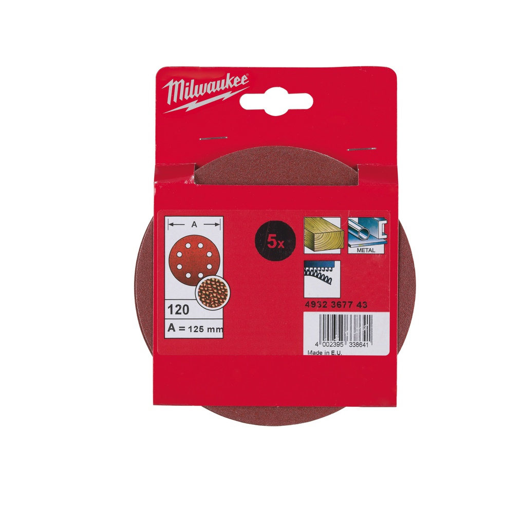Papiery_ścierne_do_szlifierek_mimośrodowych_⌀_125_mm_&_150mm_Milwaukee_125_mm_H_and_L_GR_120_-_5_pcs_1