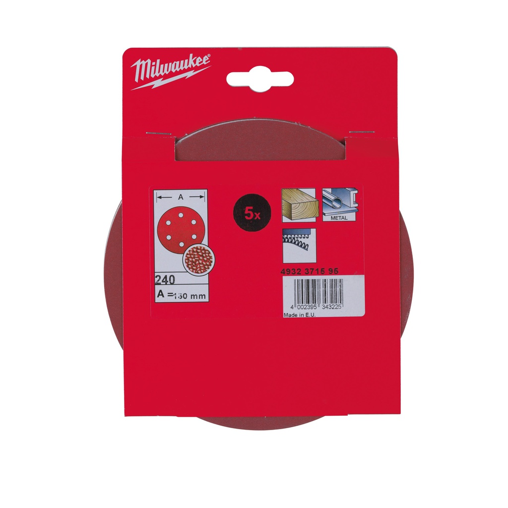 Taśmy_ścierne_⌀_150_mm_-_6_otworów_Milwaukee_150_mm_H_and_L_GR_240_-_5_pcs_1