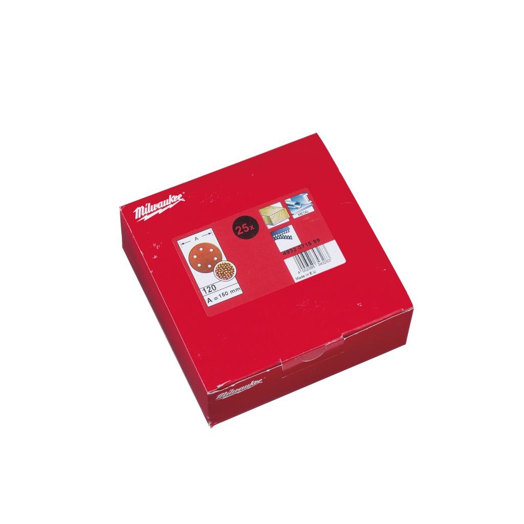 Taśmy_ścierne_⌀_150_mm_-_6_otworów_Milwaukee_150_mm_H_and_L_GR_120_-_25_pcs_1