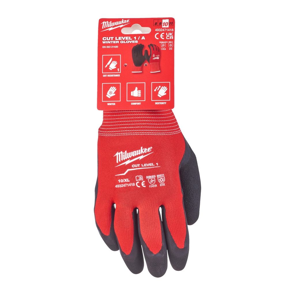 Rękawice_odporne_na_przecięcia_-_wersja_zimowa_-_poziom_ochrony_A_Milwaukee_Winter_Cut_A_Gloves_-_10/XL_-_1pc_1