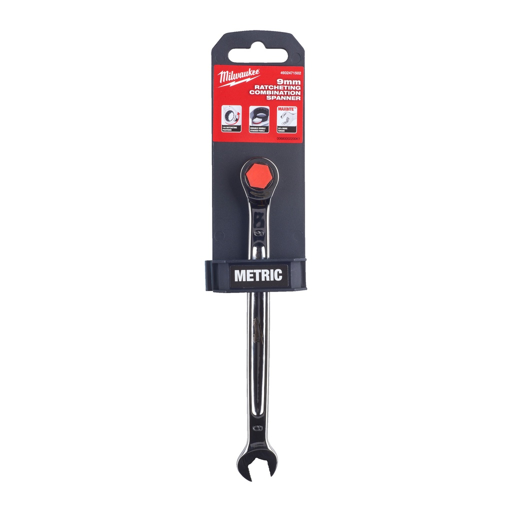 Klucze_płasko-oczkowe_z_grzechotką_MAX_BITE™_Milwaukee_Maxbite_Ratcheting_Metric_Combination_Spanner_9mm_-_1pc_1