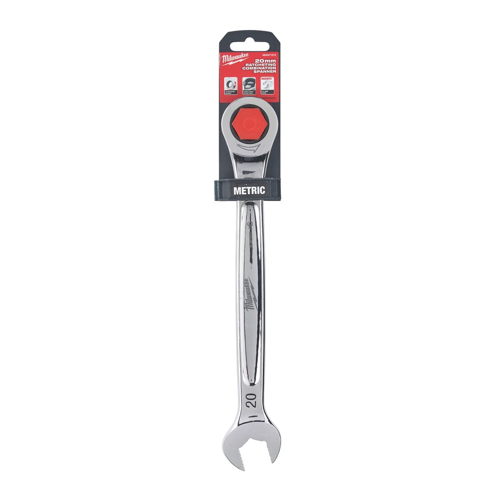 Klucze_płasko-oczkowe_z_grzechotką_MAX_BITE™_Milwaukee_Maxbite_Ratcheting_Metric_Combination_Spanner_20mm_-_1pc_1