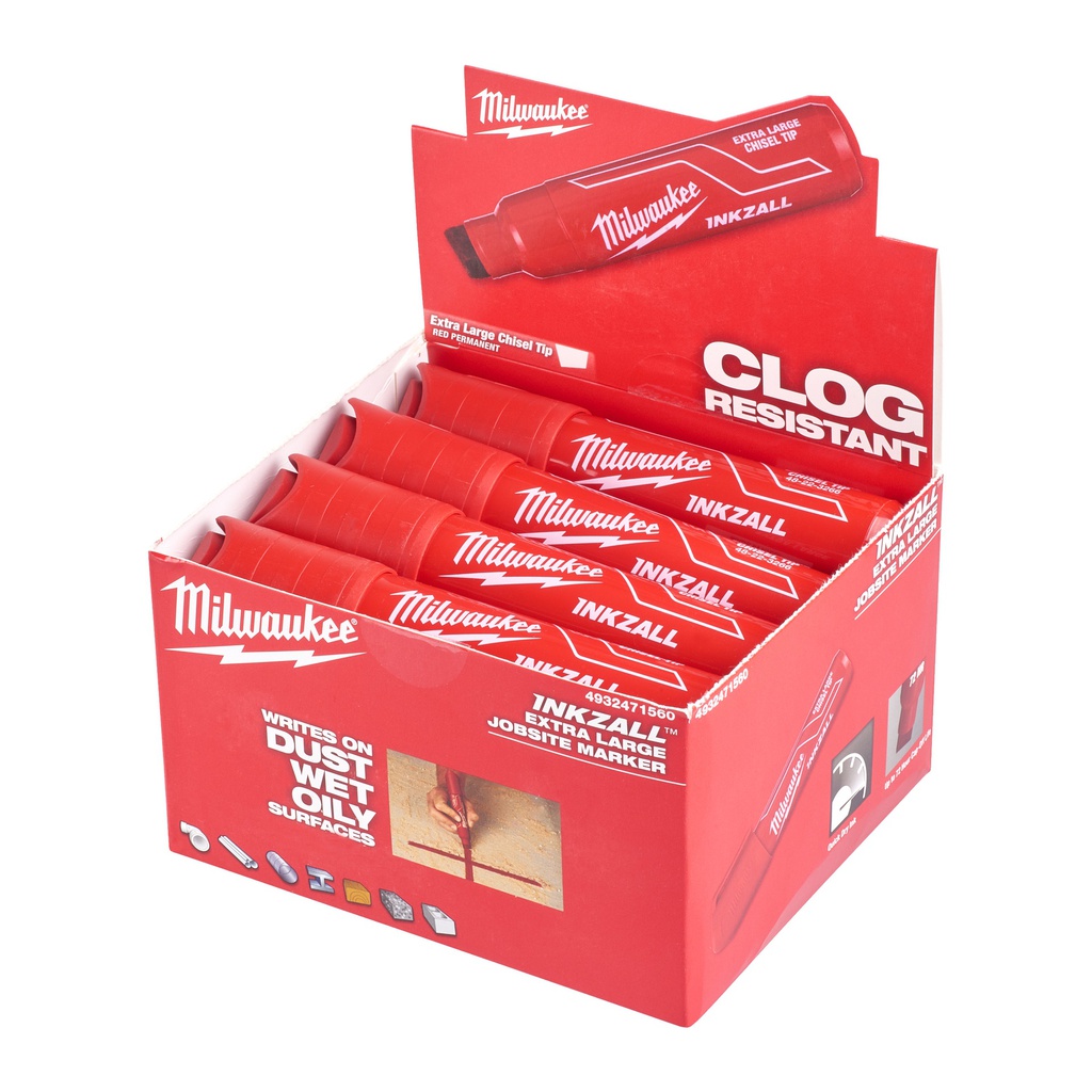 Markery_INKZALL™_L_&_XL_Milwaukee_INKZALL_Red_XL_Chisel_Tip_Marker_4