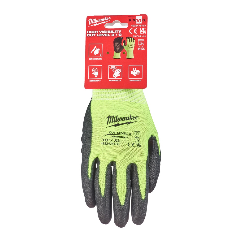 Rękawice_odporne_na_przecięcia_o_podwyższonej_widzialności_-_poziom_C_Milwaukee_Hi-Vis_Cut_C_Gloves_-_10/XL_-_1pc_2