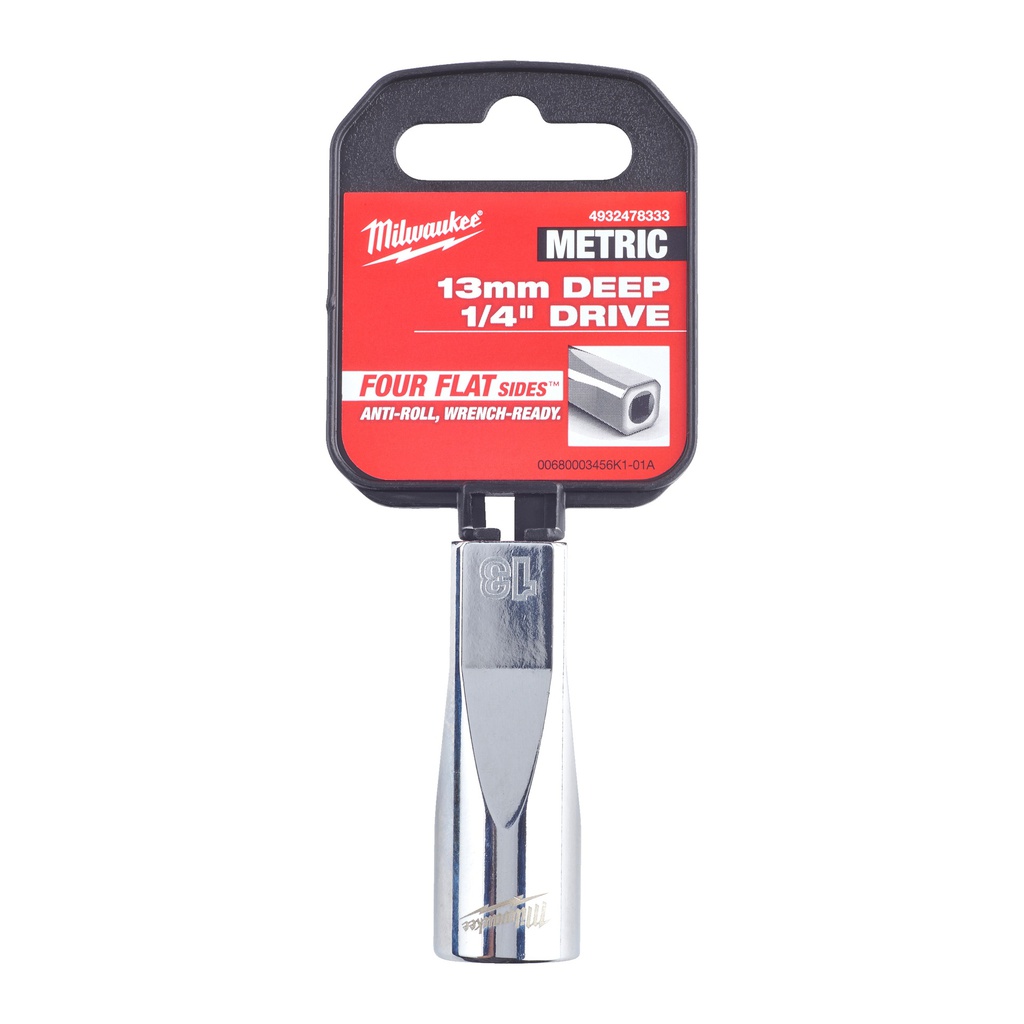 Nasadki_chromowane_¼″_Milwaukee_1/4_Drive_Socket_-_Metric_Deep_-_13_mm_1