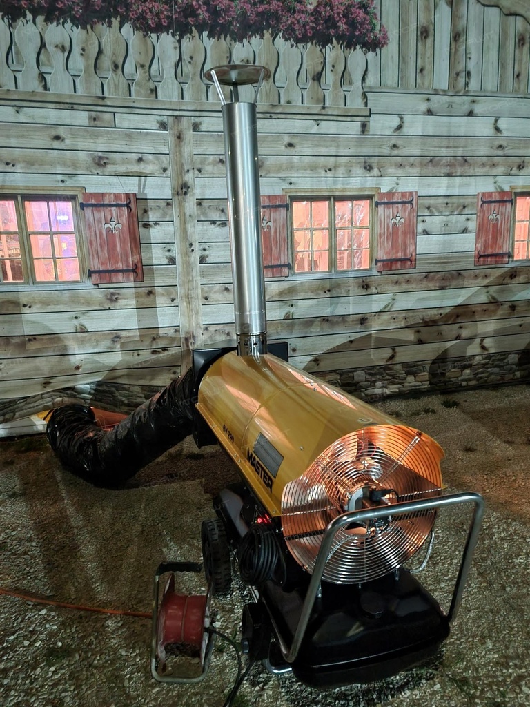 Nagrzewnica olejowa z odprowadzeniem spalin Master BV 290