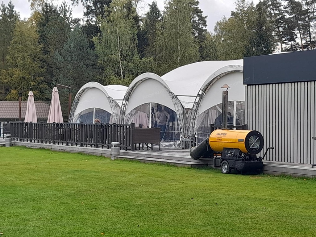 Nagrzewnica olejowa z odprowadzeniem spalin Master BV 400