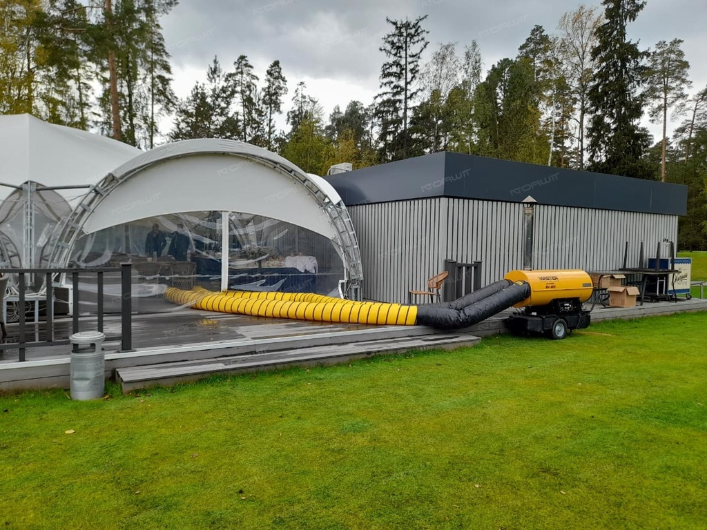 Nagrzewnica olejowa z odprowadzeniem spalin Master BV 400