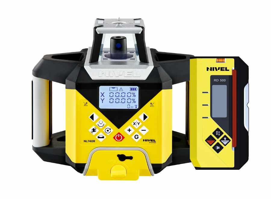 Niwelator laserowy Nivel System NL740R DIGITAL - ZESTAW statyw SJJ1 + łata LS-24