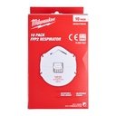 Półmaska FFP2 z zaworem - Milwaukee | FFP2 Respirator with Valve - 10 pc