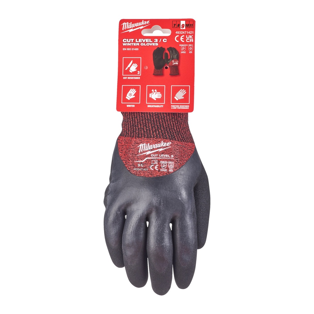 Rękawice odporne na przecięcia - poziom ochrony C Milwaukee | Cut C Gloves - 9/L - 1pc