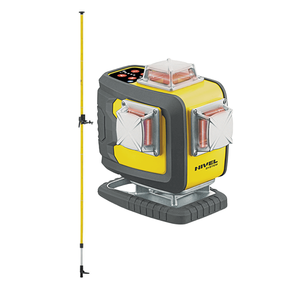 ZESTAW Laser budowlany Nivel System CL4D-R + tyczka rozporowa LP-36