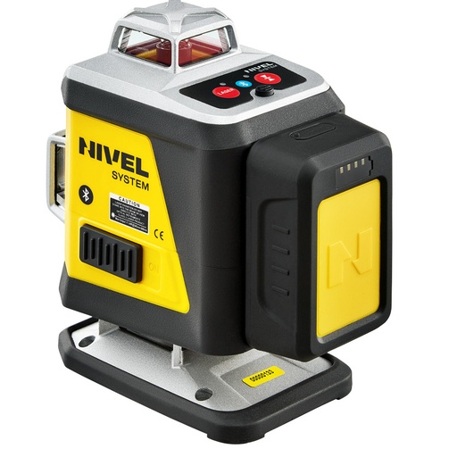 [CL4R-zestaw1] ZESTAW Laser krzyżowy Nivel System CL4R czerwony + tyczka LP-36