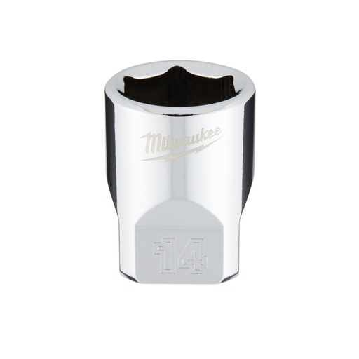 [4932478322] Nasadki chromowane ¼″ Milwaukee | 1/4 Drive Socket - Metric Standard - 14 mm
