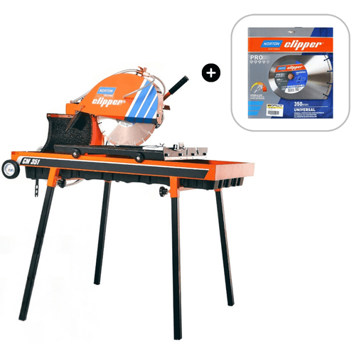 [70184630312] Piła stołowa do kostki Norton Clipper CM 351 UNO + GRATIS tarcza 350 mm